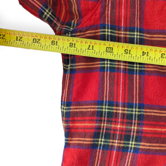 90's LL Bean Plaid Flannel Button-down Shirt ~ Women's Medium - Picture 5 of 8